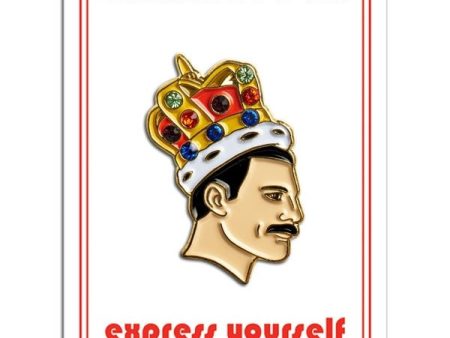 Freddie Mercury Enamel Pin on Sale