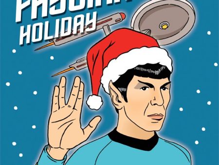 Card Spock Star Trek Holiday Christmas on Sale