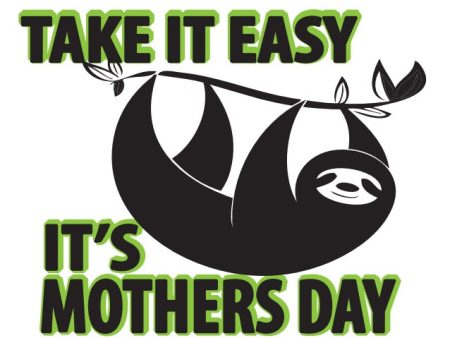 Card Take It Easy Sloth Mother s Day Fashion