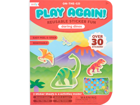 Play Again! Daring Dinos Reusable Sticker Fun Cheap