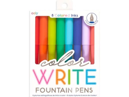 Color Write 8 Colored Fountain Pens For Cheap