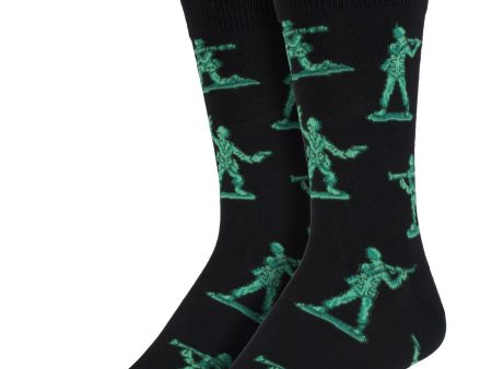 Army Men Men s Crew Socks Black Hot on Sale