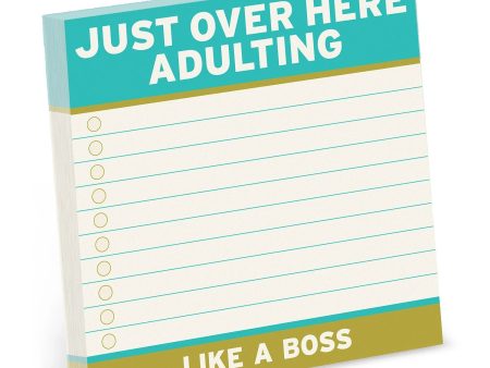 Just Over Here Adulting Sticky Notes For Sale