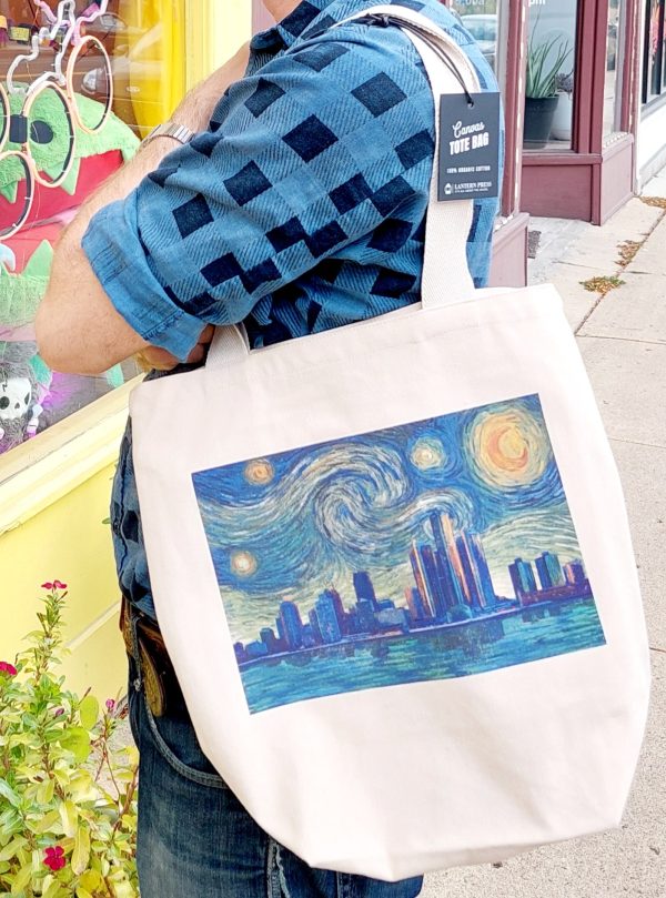 Detroit Starry Night Tote For Discount