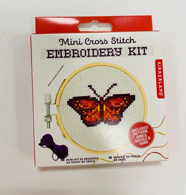 Mini Butterfly Cross Stitch Embroidery Kit Supply