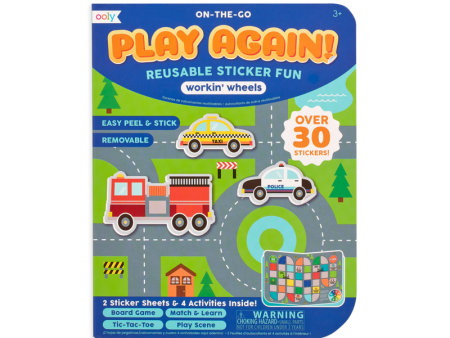 Play Again! Workin Wheels Reusable Sticker Fun Supply