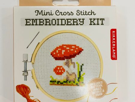 Mini Mushroom Cross Stitch Embroidery Kit Online