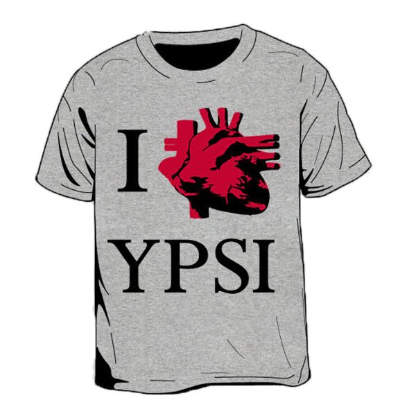 I Real Heart Ypsi Kid s T-Shirt Fashion