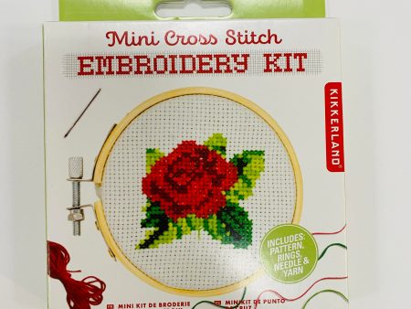 Mini Rose Cross Stitch Embroidery Kit Sale