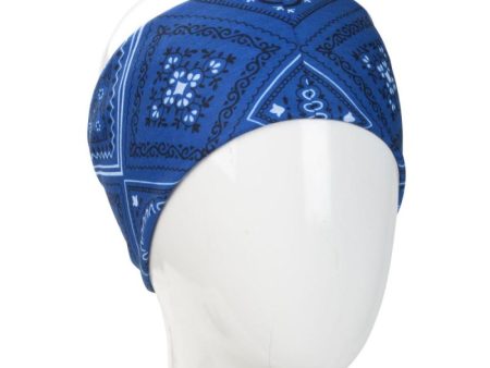 Infinity Blue Paisley Bandana Supply