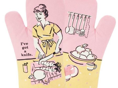 I ve Got A Knife Oven Mitt Online Sale