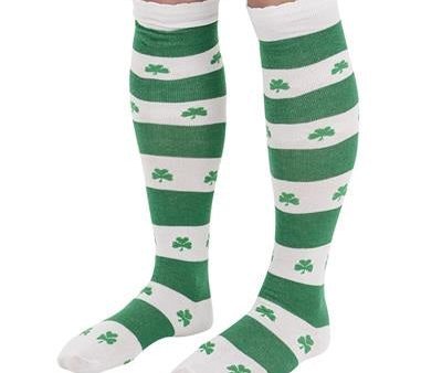 Shamrock Knee-High Socks St. Patrick s Day Hot on Sale