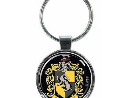 Harry Potter Hufflepuff Crest Keyring Fashion